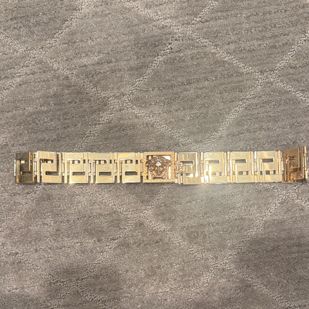 Gold Geometric Belt